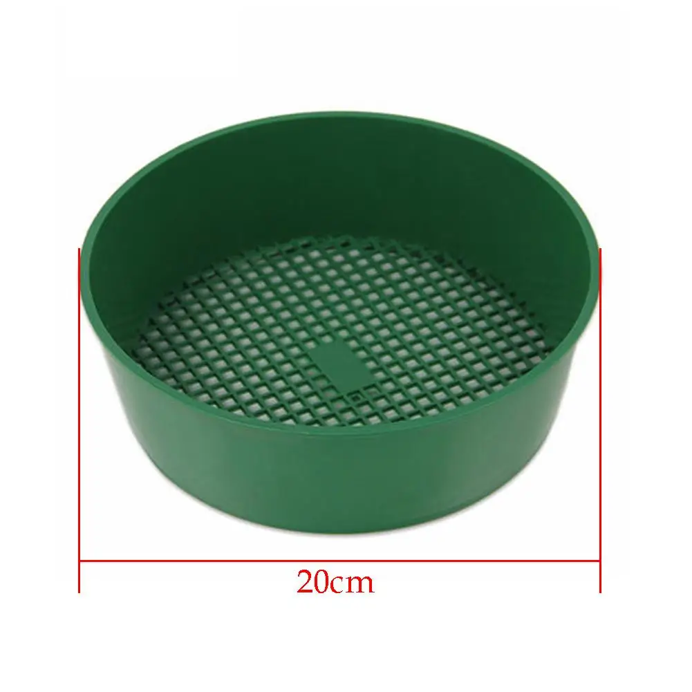 Green NANAD Garden Sieve Soil Sieve Mesh Plastic Gardening Tool Soil
