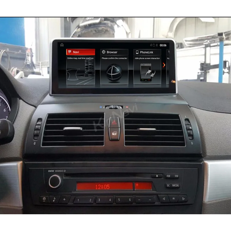 Excellent KiriNavi 8 Core 4+64G 10.25" 2din android 9.0 autoradio car multimedia for BMW X3 E83 dvd automotivo head unit gps navigation 4G 5