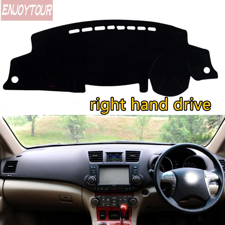 

For Toyota Highlander Kluger 2007 2008 2010 2011 2012 2013 Car Styling Covers Dashmat Dash Mat Sun Shade Dashboard Cover Capter