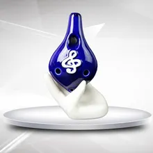 6 отверстий Окарины ноты шаблон глазури небольшой длинные Окарины студента и музыканта инструмент