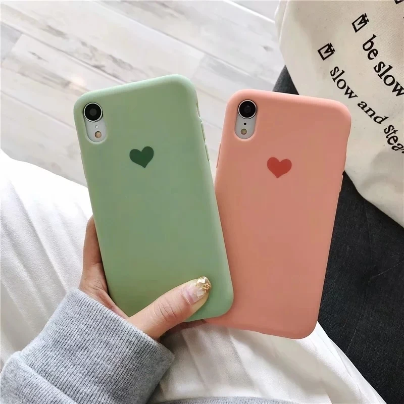 For IPhone X XR And IPhone 6s 6 7 8 Plus 6Plus 7Plus 8Plus Cute Candy NO Logo Cover 2019 Original Liquid Soft TPU Silicone Case 