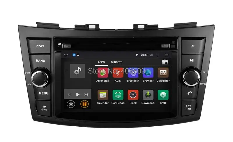 Clearance Android 7.1 Car DVD Player GPS Navigation for Suzuki Swift 2011-2013 with Radio BT USB AUX WIFI Audio Video Stereo 4Core+2G RAM 0