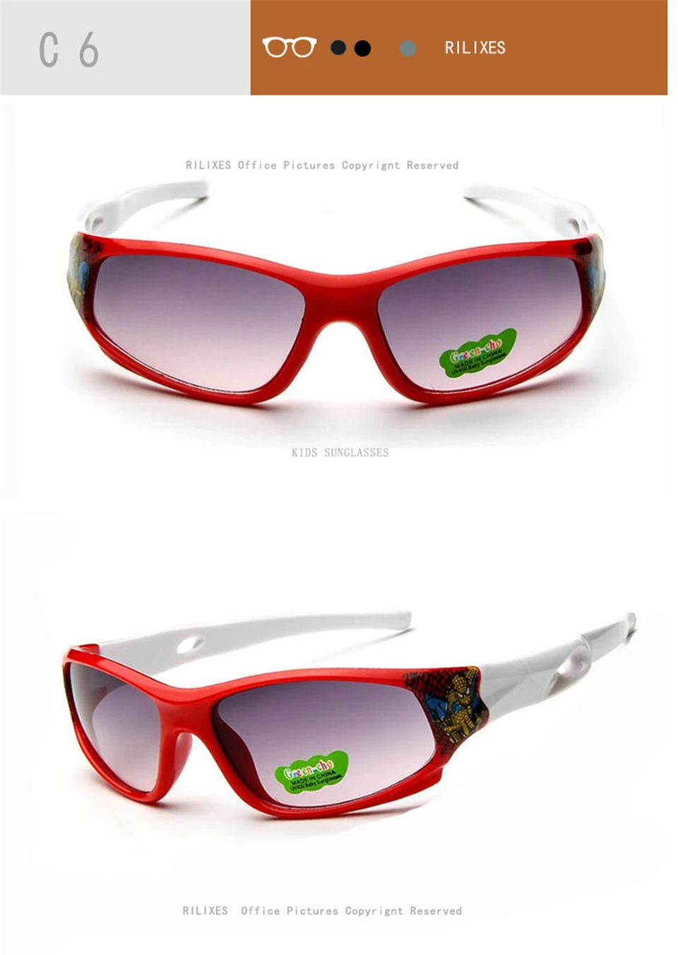 Kids Sunglasses UV400  Child Baby Safety Coating Fashion Accessories Eyewear for Kid UV400 Eyewear (4)