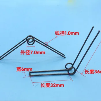 

Wire Dia 1.0mm OD 7mm 36mm Length Double Springs Torsion Spring 3PCS