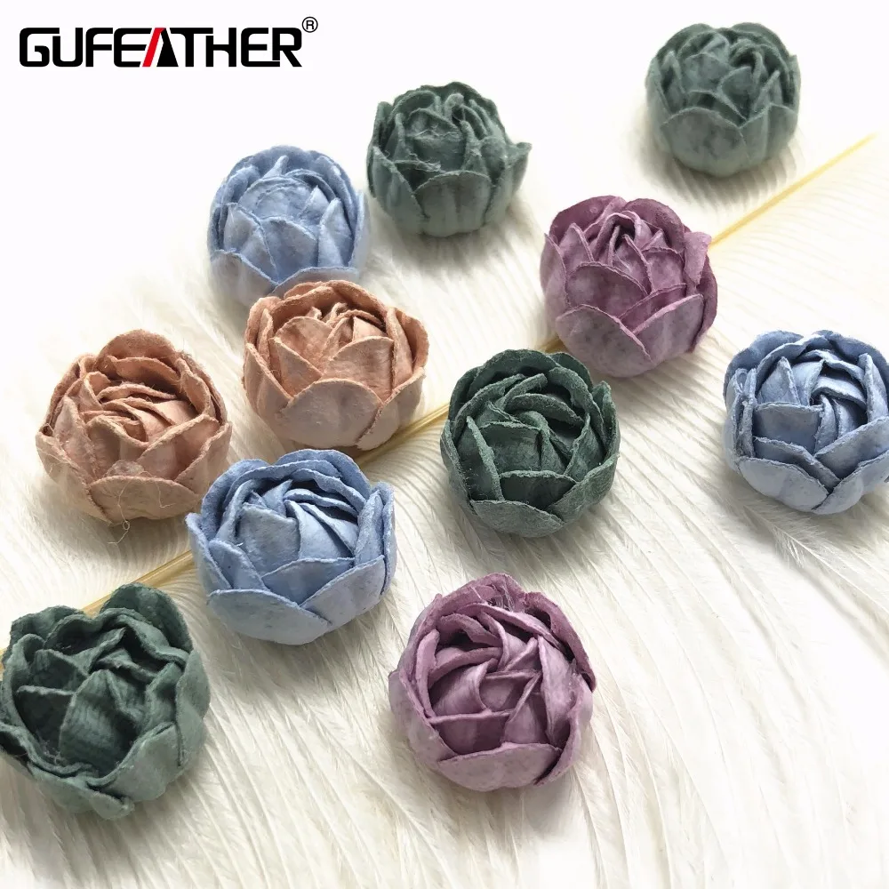 GUFEATHER F29/1,5 см/Аксессуары для ювелирных изделий/тканевые цветы/Изготовление ювелирных изделий/подвеска в виде цветов/Сделай сам/серьги аксессуары/10 ПК пакет