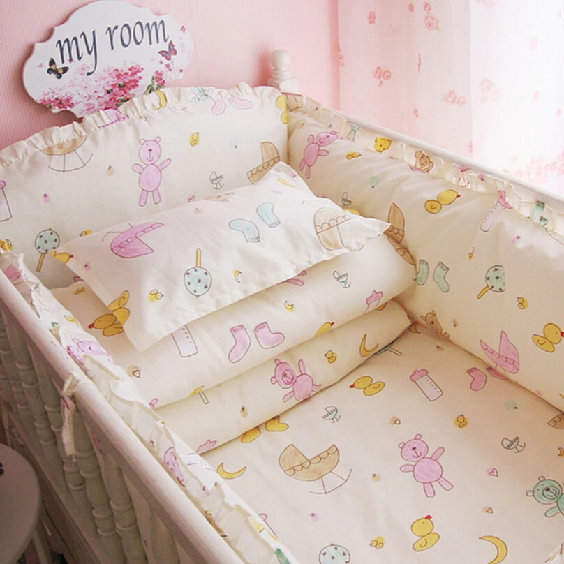 Baby Bedding Sets for Cots,Baby Bedding Sets,Cot Bumper and Blanket,Toddler Bedding Set,Nursery Crib Sheets,Baby Bettwasche Set