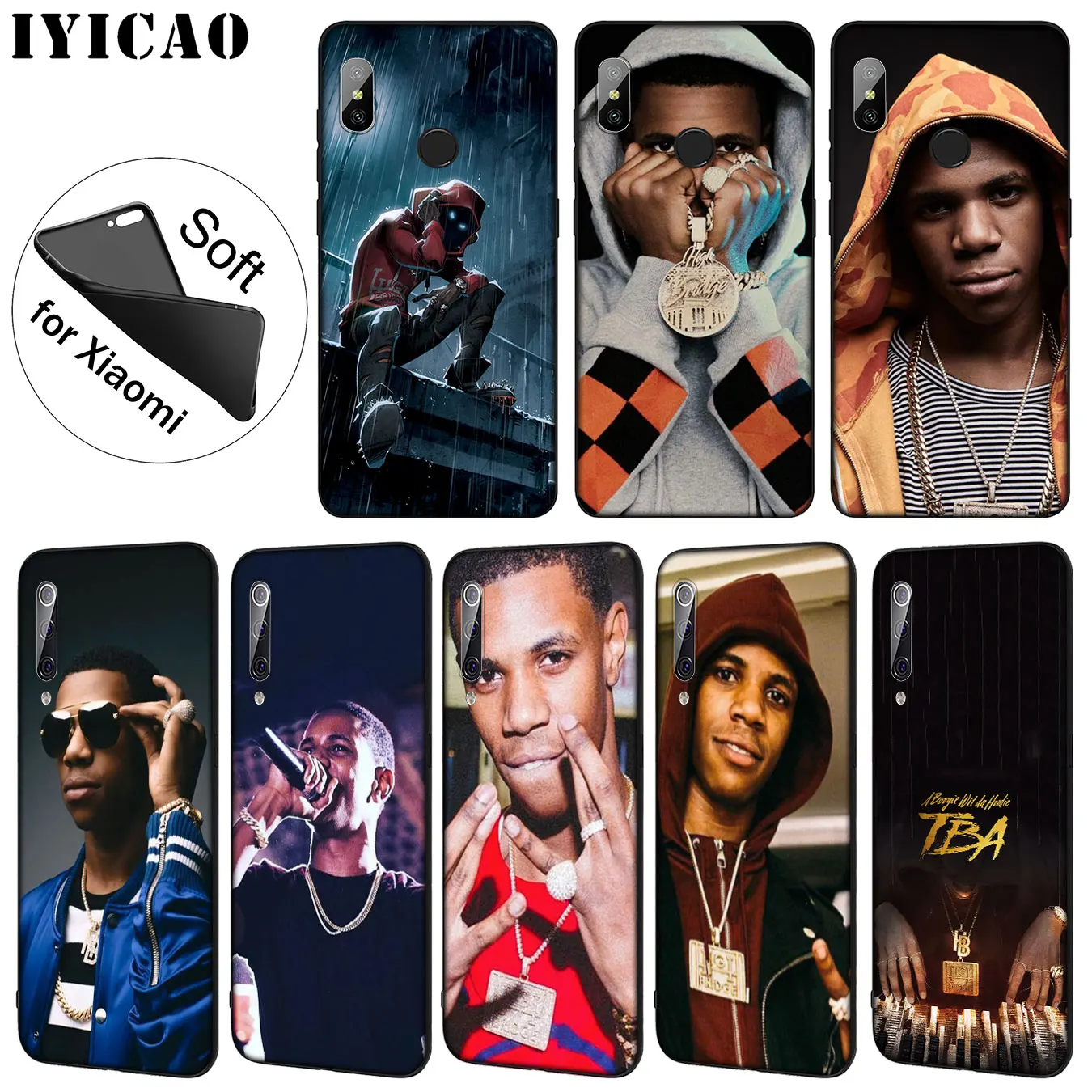 IYICAO A Boogie Wit da Hoodie Soft Silicone Phone Case for Xiaomi Mi 10 9 9T CC9 CC9E 8 SE A3 Pro A1 A2 Lite 6 pocophone f1 |