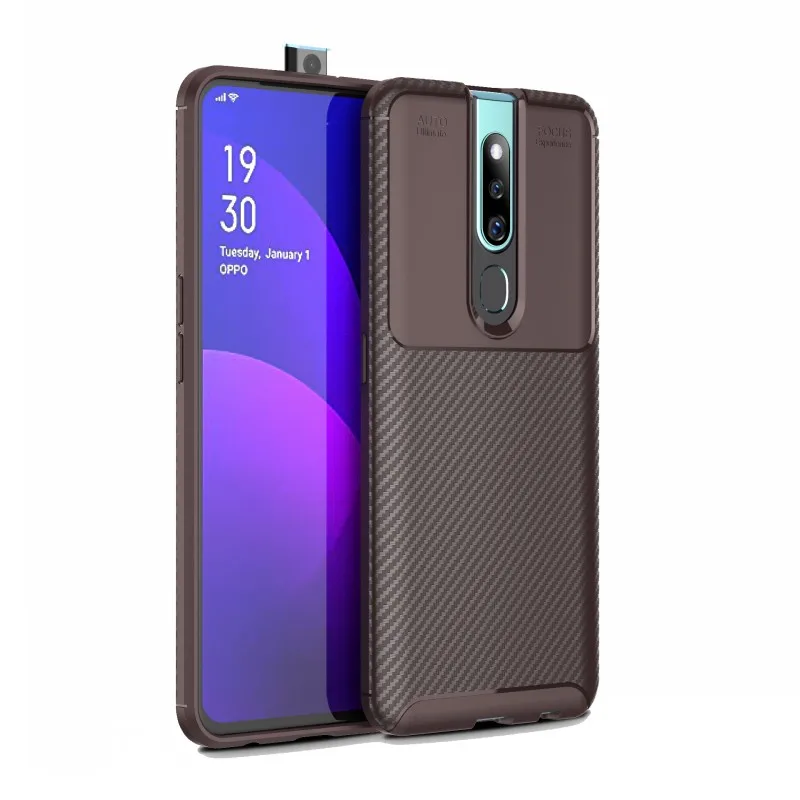 Case For OPPO Realme 3 2 1 Pro F11 F7 F9 Pro Reno Cover Soft Silicone Carbon Fiber Case For OPPO R19 R17 R15 X Pro K1 A7 A5  (3)