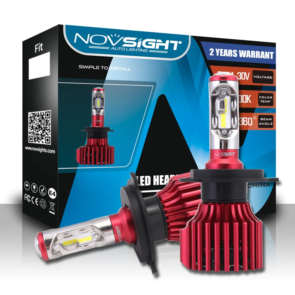 NIGHTEYE H4 Led Car Headlight Hi/Lo Beam 12V 24V 60W/Set 10000LM 6000K