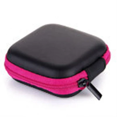 Милые мини канцелярские зажимы держатель диспенсер стол органайзер сумки кабель для наушников наушники сумка для хранения школьная офисная - Цвет: Pink