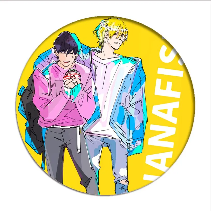 Манга Akimi Yoshida Банановая рыба Okumura Eiji значок косплея Ash брошь с рысью Pins Мультяшные