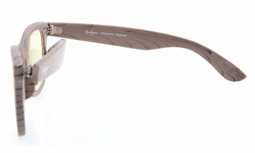 CGS003 очки для чтения бамбуковые деревянные дизайнерские классические желтые тонированные линзы компьютерные очки для чтения
