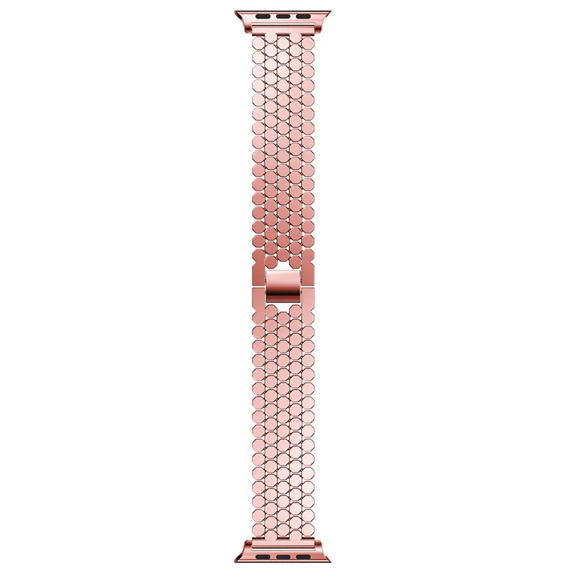 Для женщин браслет из цинкового сплава, цинковый сплав Сталь ремешок для наручных часов для Apple Watch, версии 3, 2, 1 рыбья чешуя Форма ремешок для мужских часов цепи для наручных часов iWatch 38 мм 42 мм