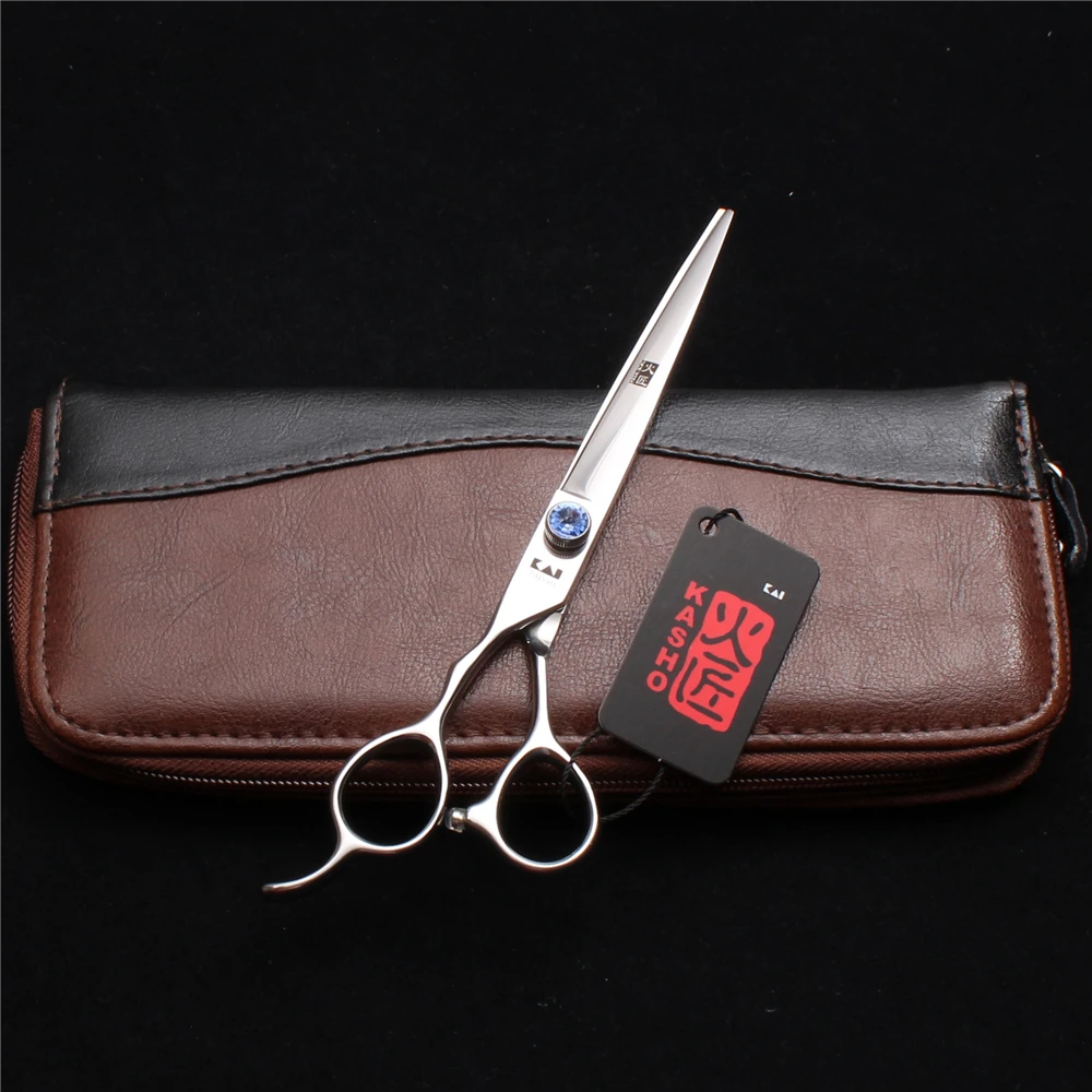 

Left Hand 7.5" 20.5cm Kasho Japanese 440C Grooming Scissors Straight Scissors CUtting Shears Animal Supplies Pets Scissors H8003