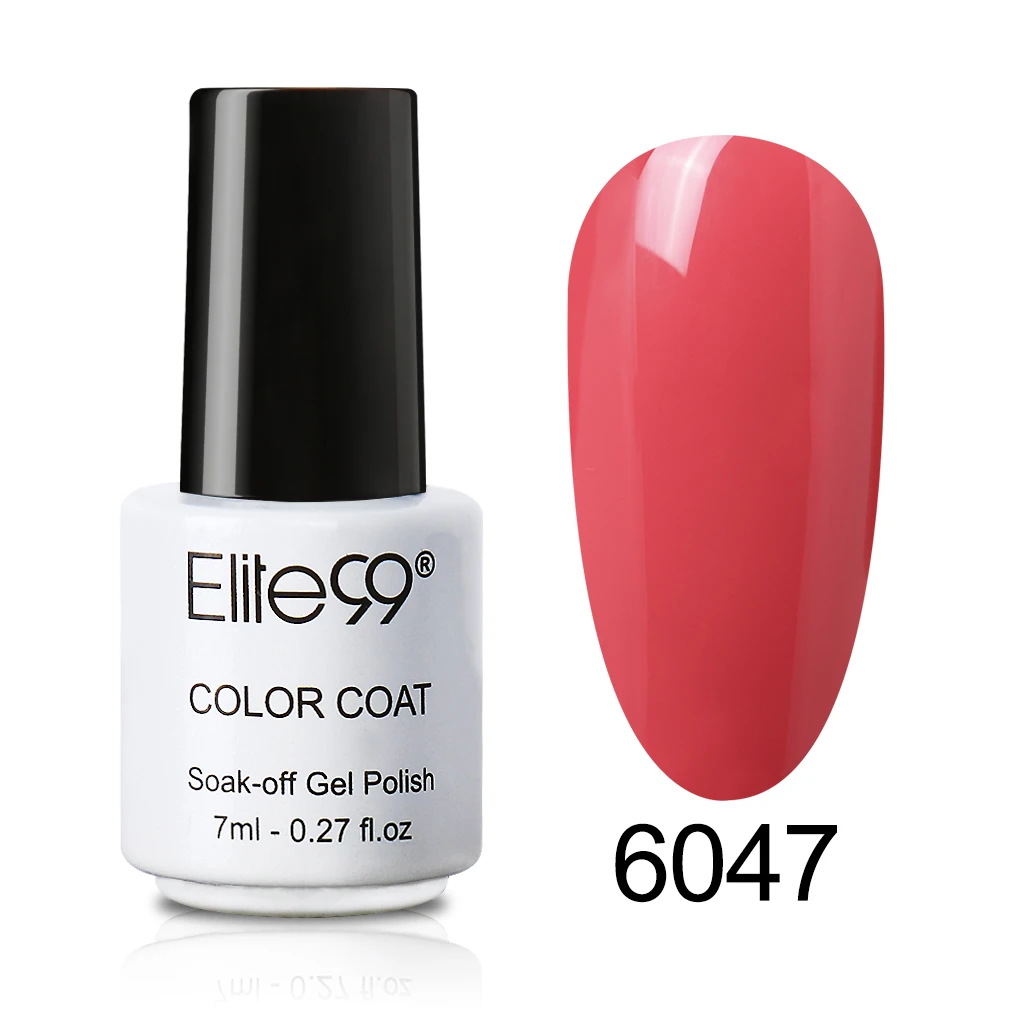 Elite99 7 мл одношаговый Гель-лак для ногтей белый флакон УФ-светодиодный лак для ногтей - Цвет: 6047