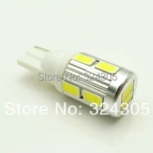 50 X T10 194 168 2825 W5W 10 SMD 5630 5 Вт супер яркий светодиодный светильник Освещение лампы высокой Мощность белый синий