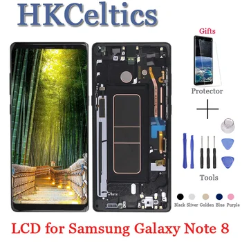 

5PCS 100% Tested For 6.3"SAMSUNG GALAXY Note 8 LCDs Note8 Display+Touch Screen Digitizer Assembly Replacement For SAMSUNG Note 8