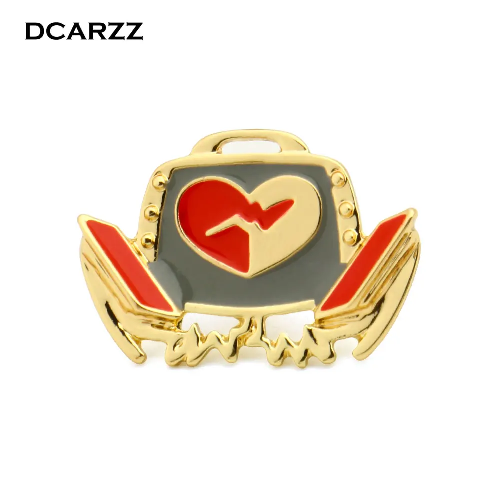 DCARZZ Defibrillator Brooch Medical Fashion Jewelry Gift for Doctor