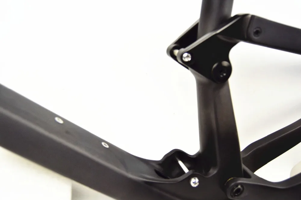 Excellent 27.5 inch mtb frame full suspension mountain bike carbon fiber frame cadre carbone vtt 27.5 for sale 6