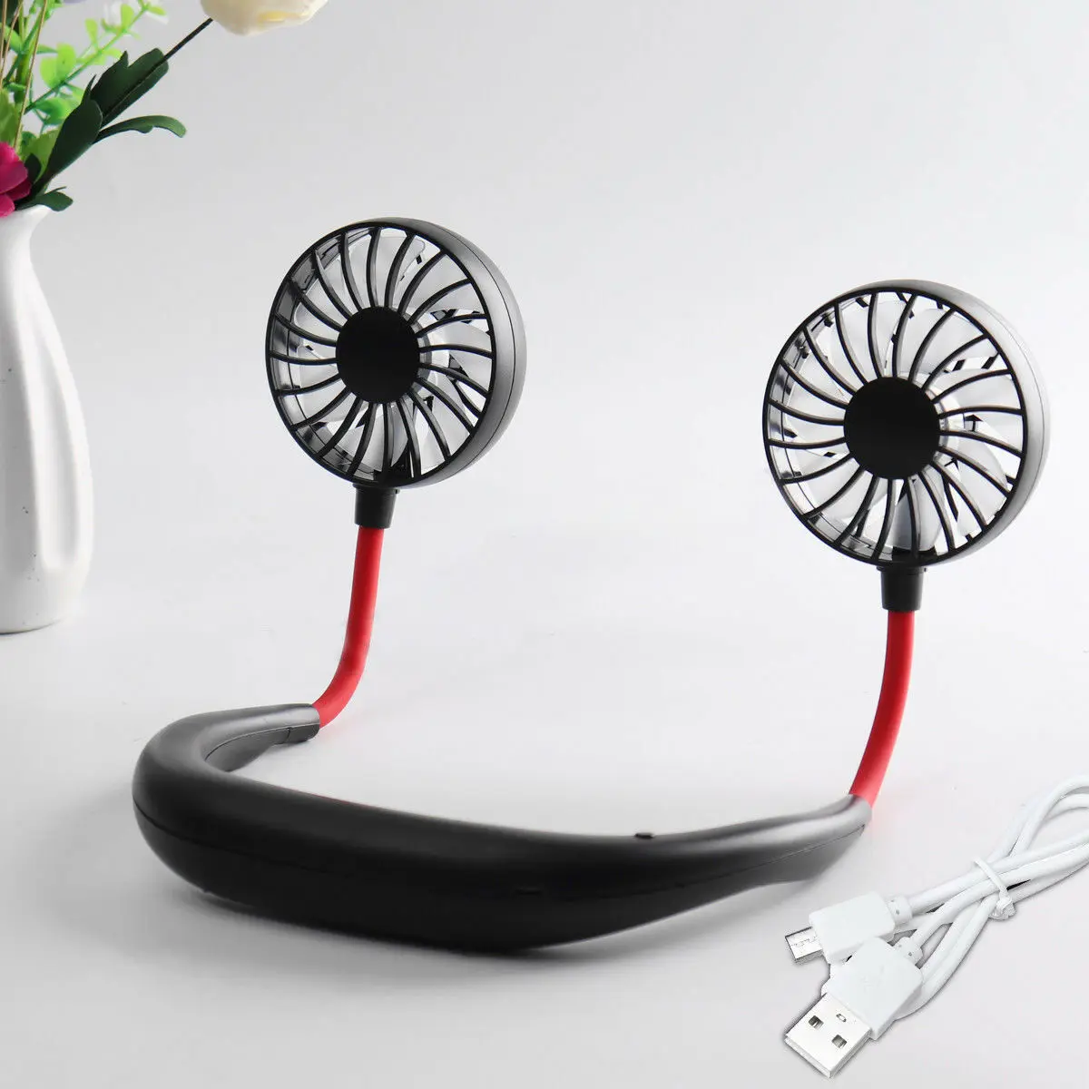 Спортивный мини-вентилятор usb портативный Hands-Free шеи висящий usb зарядка наружный мини-портативный спортивный вентилятор сильный ветер немой дизайн