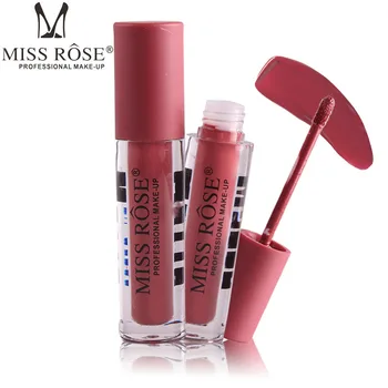 

MISS ROSE Matte Lip Gloss 12-color matt not easy to stick Cup is not easy to fade waterproof lip gloss makeup