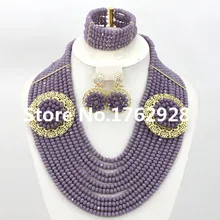 Оранжевый Африканский бисер комплект ювелирных изделий нигерийские бусы комплект ювелирных изделий для свадьбы модный комплект ювелирных изделий