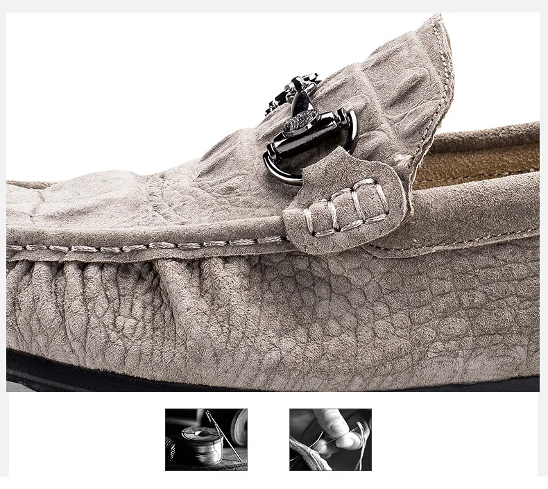 ALCUBIEREE/брендовые стильные мужские лоферы с пряжкой на плоской подошве, повседневные Мокасины с узором «крокодиловая кожа», мужская