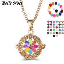 Belle Noel 2Color Angel Ball Necklace Essential Oil Diffuser Locket Pendant H-038