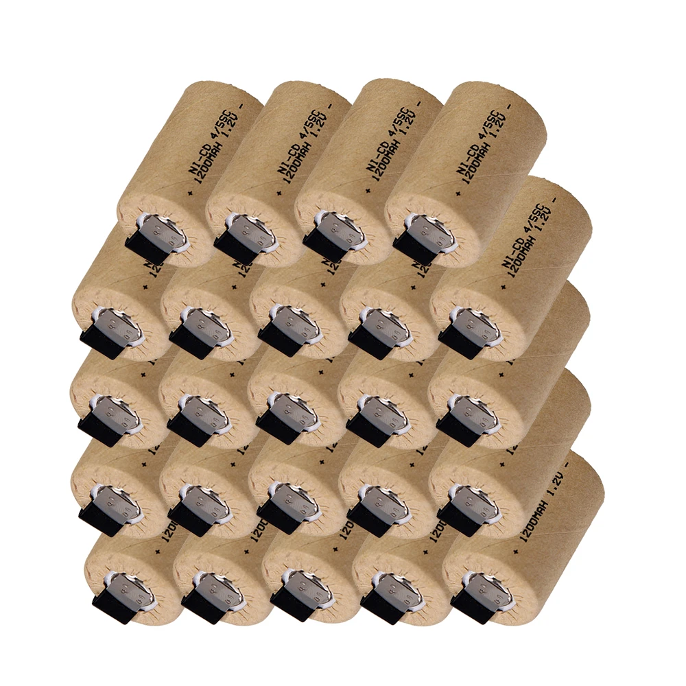 24 шт 4/5 SC батареи 1200 mah 1 2 v subc nicd батарея для немецких BOSCH США DEWALT Испании CASALS