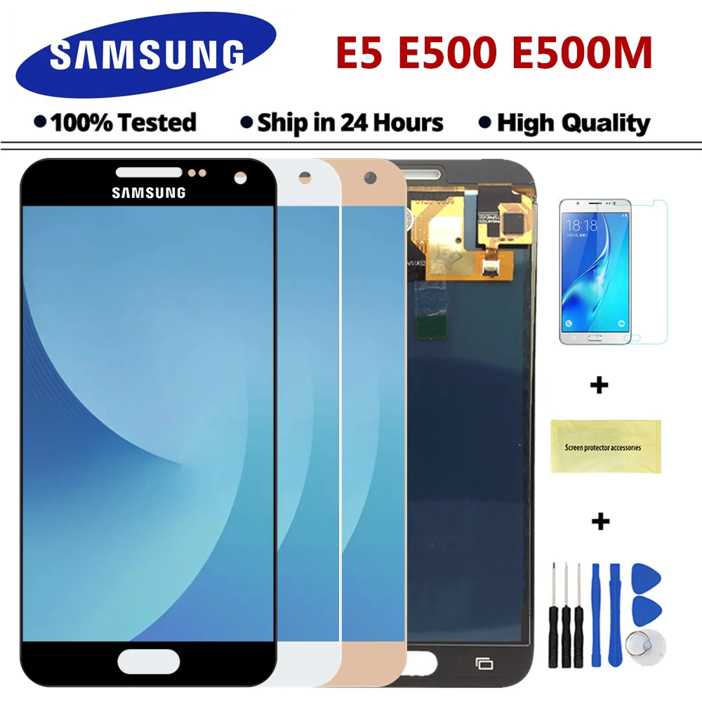 

5.0" E500F Display For SAMSUNG E5 LCD Display Touch Screen Digitizer Assembly Replacement Parts For Samsung Galaxy E5 E500 E500H