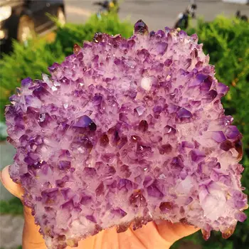 

1pcs AAAA 100% Natural Madagascar natural purple crystal flower - like crystal cluster quartz crystal raw stone gem