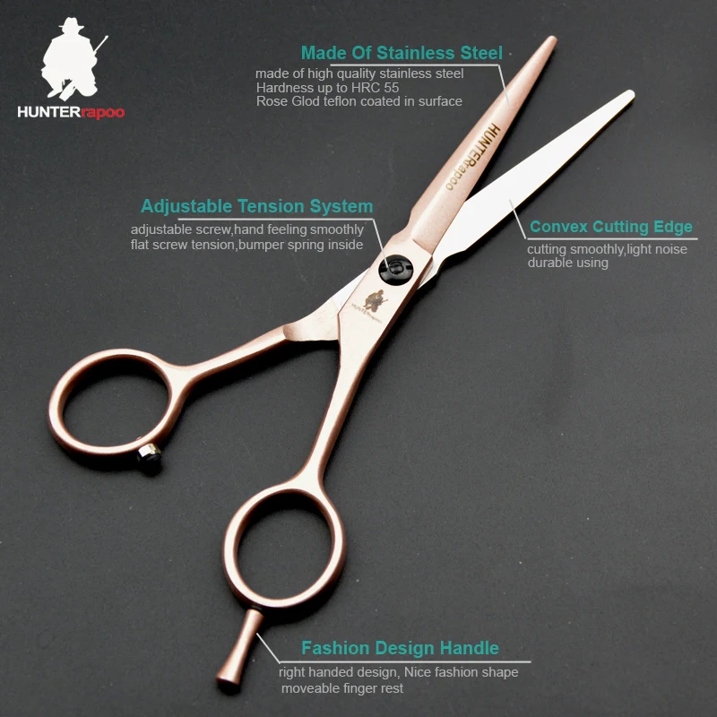 HUNTERrapoo скидка 30% нержавеющая сталь Professional волос резка ножницы для стрижки Парикмахерская ножницы для салонов