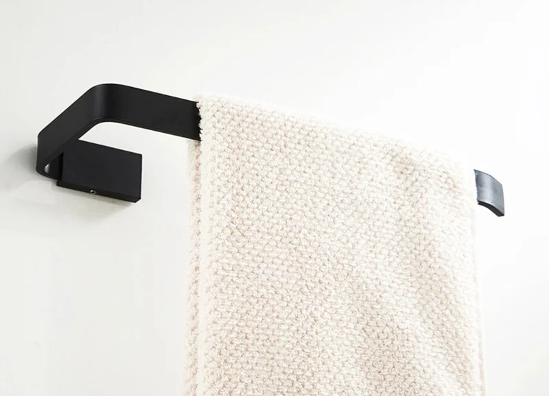 Черное кольцо для полотенец настенное антикварное винтажное Латунное банное кольцо для полотенца бар рейка вешалка туалет туалетная рулонная бумага держатель