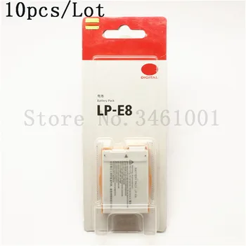 

10pcs/lot LP-E8 LPE8 LP E8 Camera Battery Bateria For Canon EOS 550D 600D 650D 700D Rebel X4 X5 X6i X7