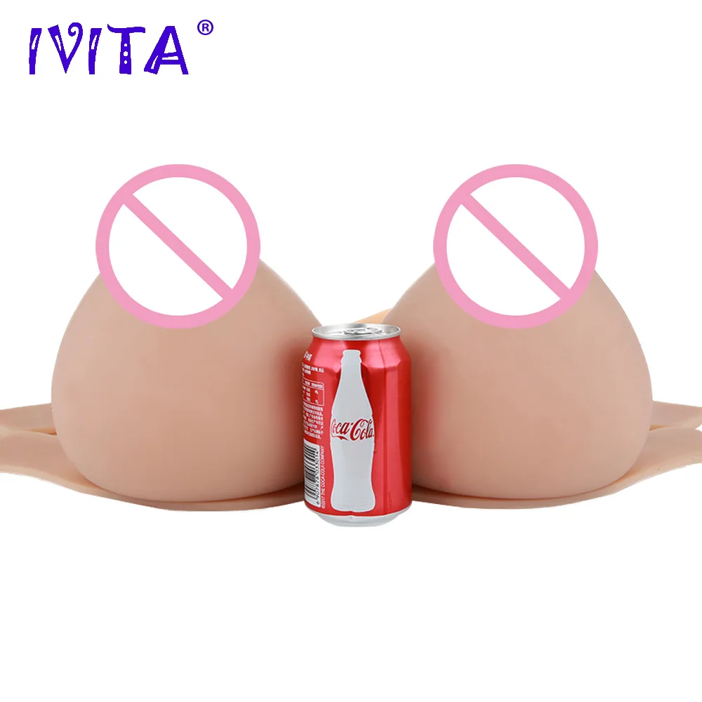Реалистичная силиконовая форма для груди IVITA 8300 г трансвеститов искусственные