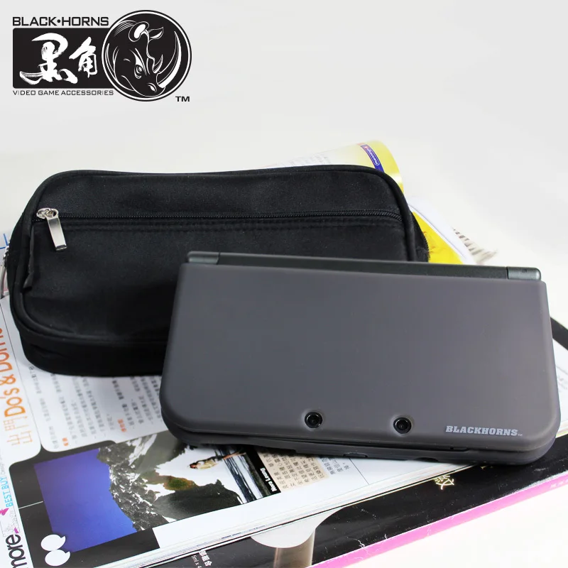 

Game accessories for New 3DS LL/XL Travel Carry Case Cover bag Pouch sleeve + Soft silicone cover ( black or white for option)