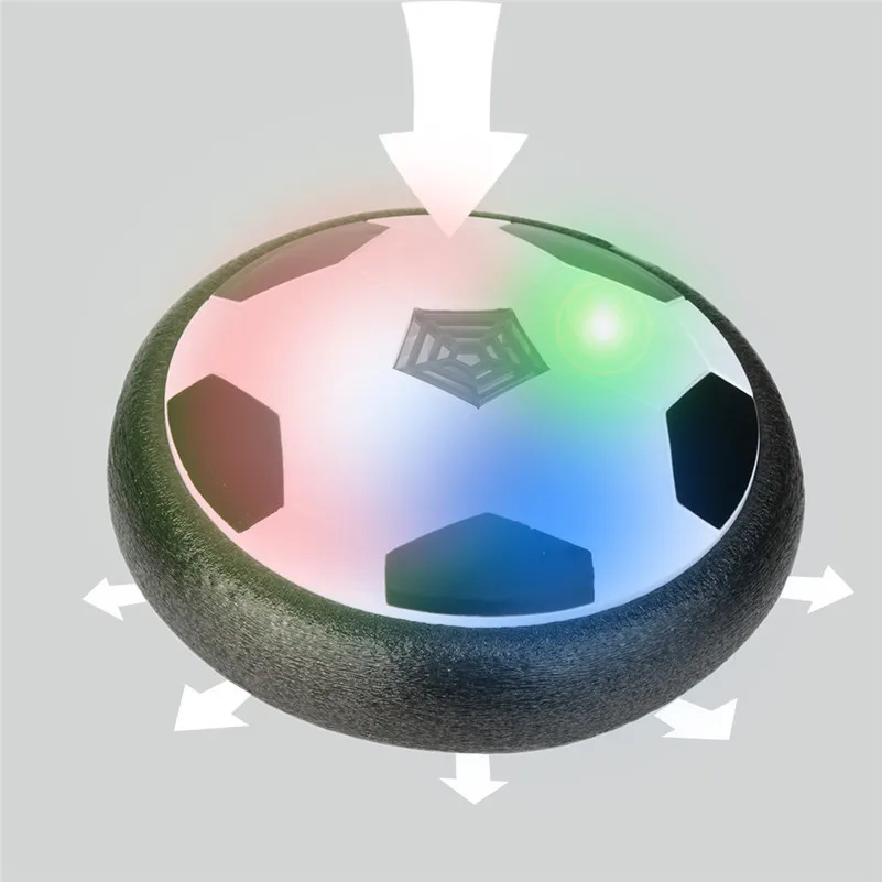 Светодиодный воздушный Мощность тренировочный мяч футбольный мяч набор «Футбол» Hover мяч с 2 ворота подарок для девочки, мальчика, ребёнка A1