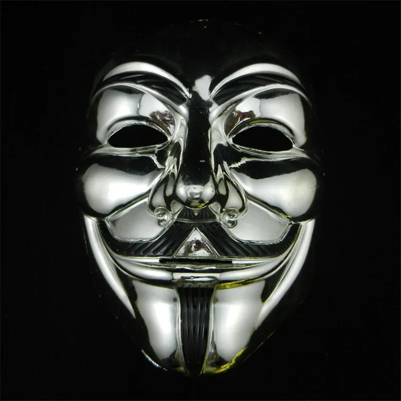 

Party Masks Halloween Plating V for Vendetta Mask Movie Theme Masks Guy Fawkes Anonymous Fancy Adult Costume Party Cosplay
