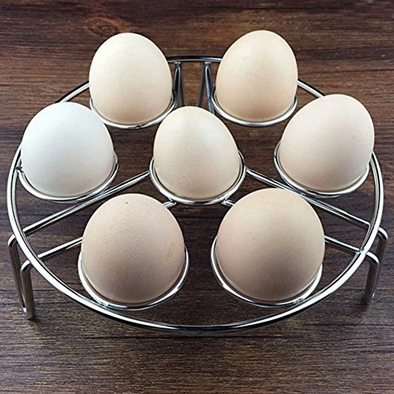 Стойка для яиц из нержавеющей стали на пару, кухонная Водонепроницаемая яйцеварка, домашняя многофункциональная Пароварка с 7 отверстиями, пароварка, Вешалка из проволоки