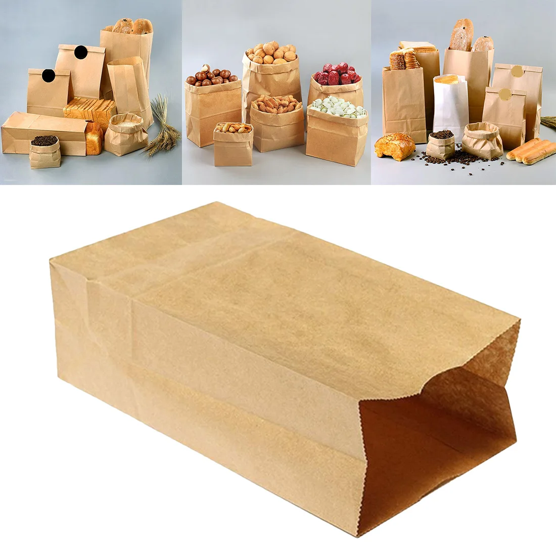 Коричневый пакет из крафт-бумаги 10 шт упаковочные материалы для вечерние сувениры на свадьбу ручной работы хлебное печенье подарок