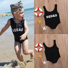 Детский купальник для малышей, Цельный купальник для девочек, бикини, купальный костюм