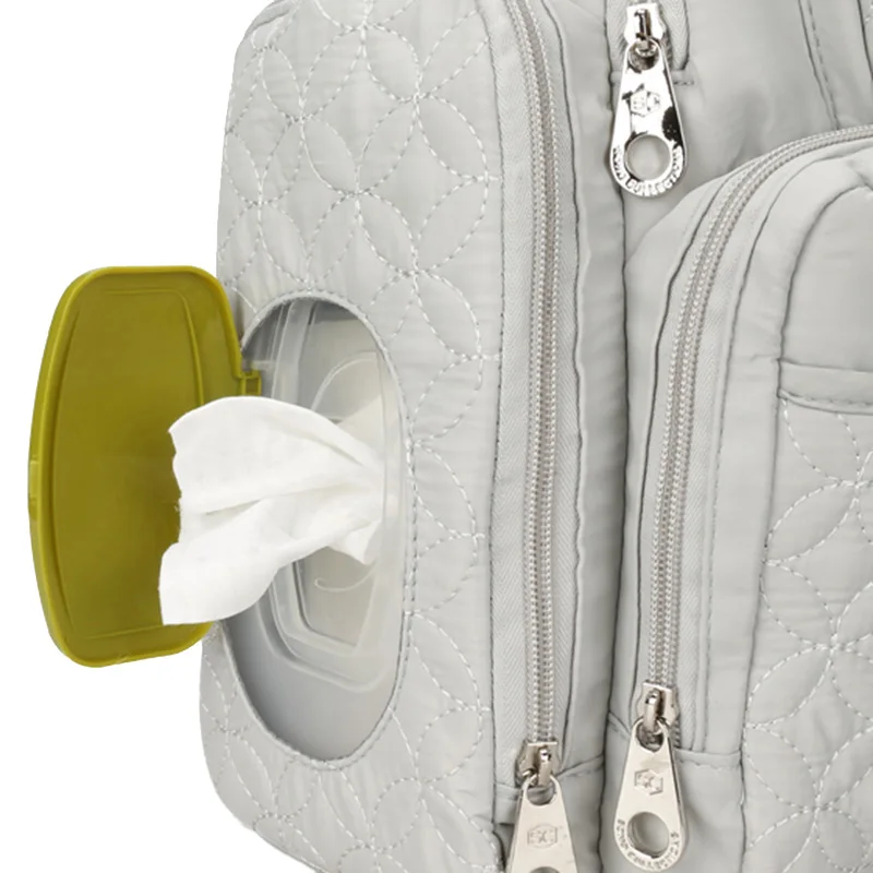 5 Pcs Baby Diaper Bag Large Capacity Baby Care Nappy Bags Multifunction Stroller Hang Tote Mummy Nylon Backpack Mochila BB6029 (13)