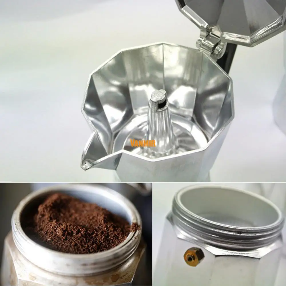 Moka Эспрессо кофеварка/glantop алюминий 1cup/3cup/6cup/9cup/12cup итальянская плита/Перколятор горшок инструмент