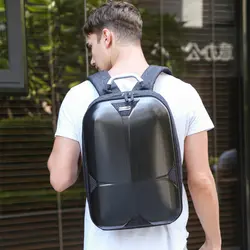 Мода 2019 г. для мужчин рюкзаки черный ноутбук жесткий в виде ракушки водостойкий школьный отделение для ноутбука Сумка Bookbag