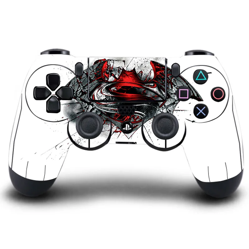 

HOMEREALLY Classic PS4 Controller Skin Superman VS Batman Sticker Cover For PlayStation 4 Wireless Controller Skin PS4 Accessory