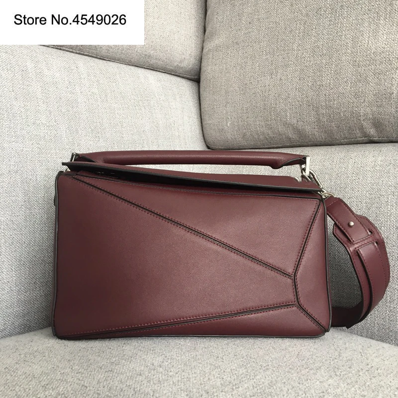 

Designer Bag Lady Luxury Handbag Women Bags Purses Loe Cow Genuine Leather Multi-color Geometric Women Shoulder Totes Crossbdy
