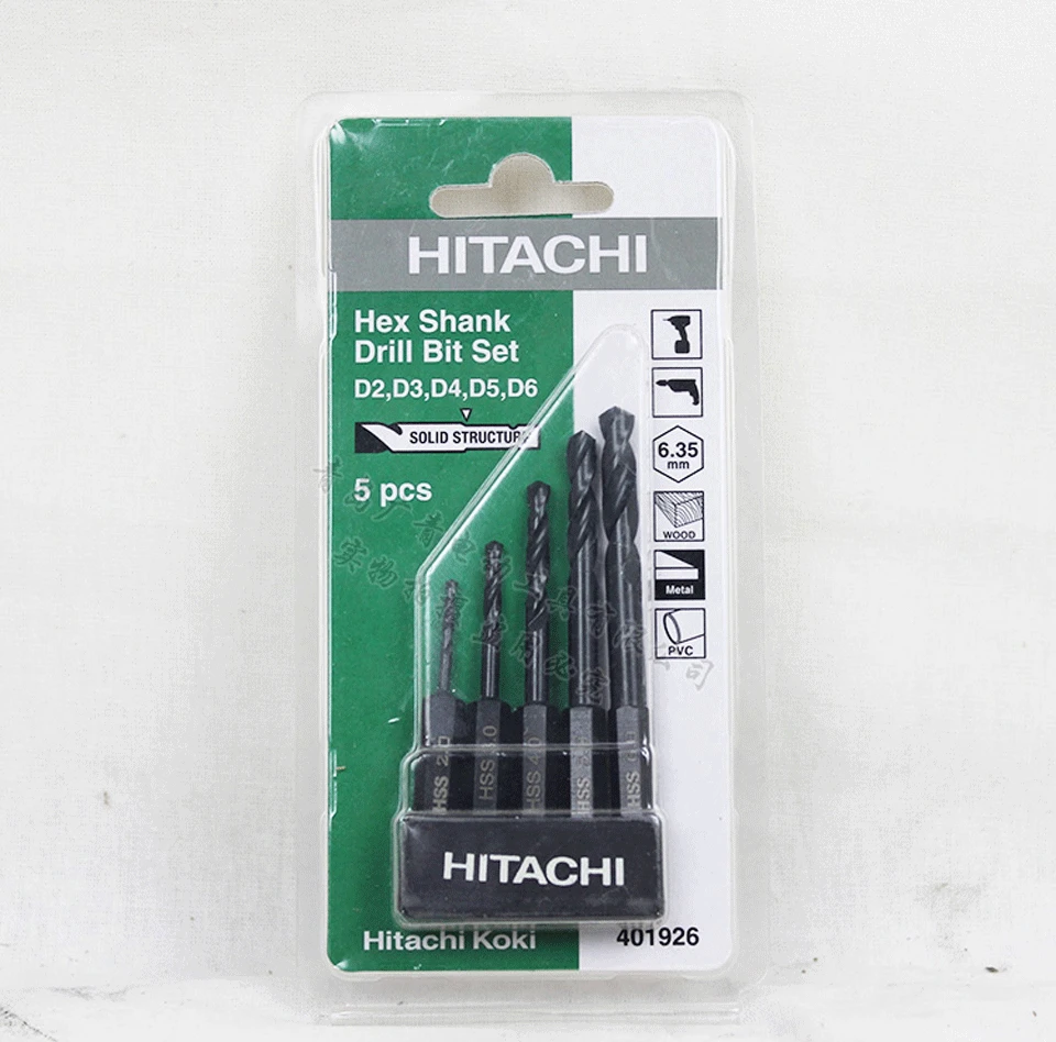 Japan HITACHI Twist Drill Set Hexagonal 