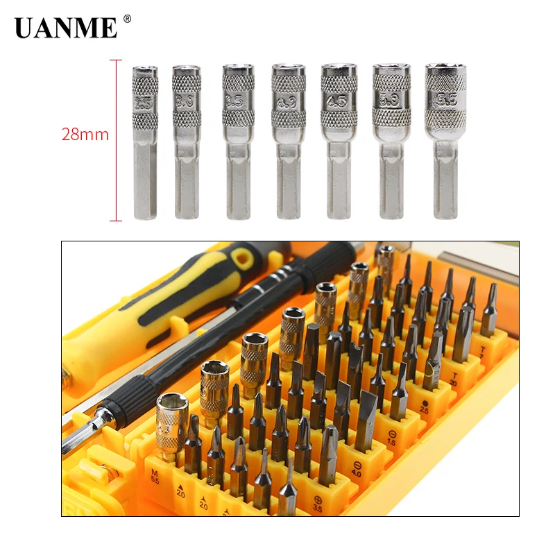 UANME Professional Home Repair Kit Repair Hand Tools 45 in 1 for Mobile Phone Computer Electronic Model DIY UD4501-A UANME Professional Home Repair Kit Repair Hand Tools 45 in 1 for Mobile Phone Computer Electronic Model DIY UD4501-A