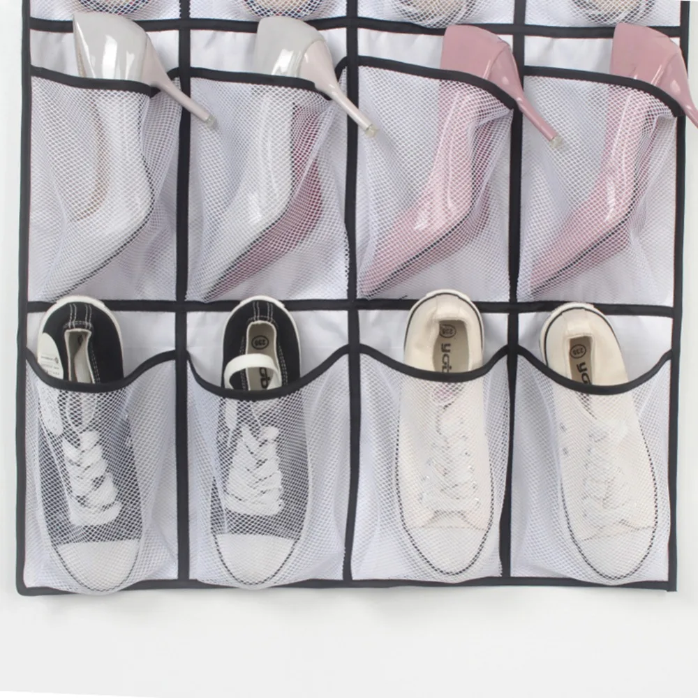 24 кармана 600D Оксфорд дома над висячий Органайзер на дверь держатель для хранения шкаф для обуви моющийся повторное использование