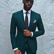 Новые красивые мужские свадебные костюмы для выпускного вечера, облегающие смокинги для жениха, 2 предмета, лучший мужской блейзер, мужские костюмы